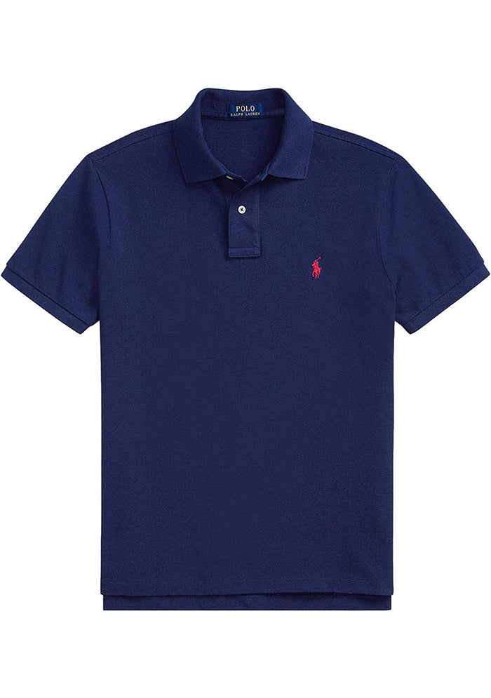 Ralph Lauren Cotton Polo Shirt - Navy Blue